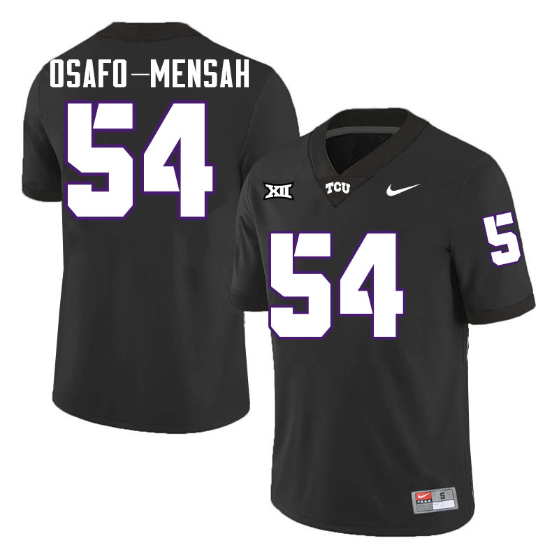 #54 NaNa Osafo-Mensah TCU Jersey,Texas Christian University Horned Frogs Football Jersey-Black